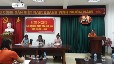 Hội nghị cán bộ, công chức, viên chức, người lao động năm học 2019-2020