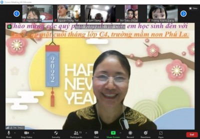 Cô và bé gặp mặt mặt trực tuyến tháng 2