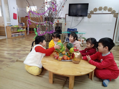 HOẠT ĐỘNG TRẢI NGHIỆM NGÀY TẾT CỦA CÁC BÉ TRƯỜNG MẦM NON PHÚ LA