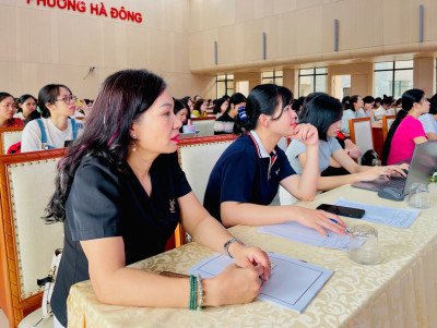 CÁN BỘ, GIÁO VIÊN TRƯỜNG MẦM NON PHÚ LA THAM GIA TẬP HUẤN CHUYÊN ĐỀ ỨNG DỤNG TRÍ TUỆ NHÂN TẠO AI