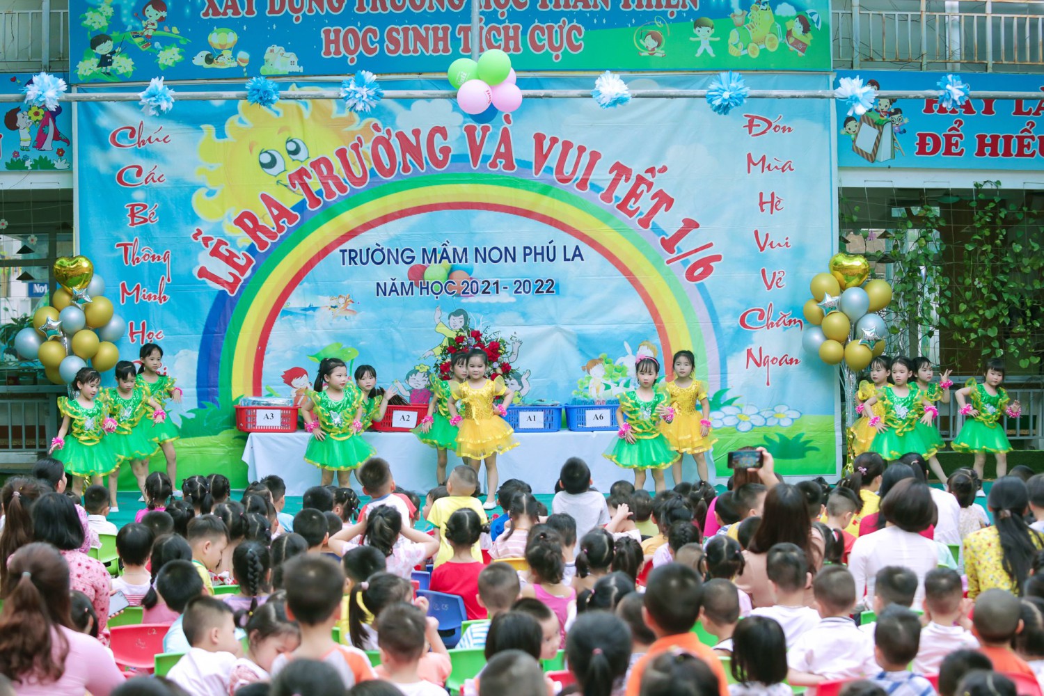 Tiết mục văn nghệ của các bé khối mẫu giáo