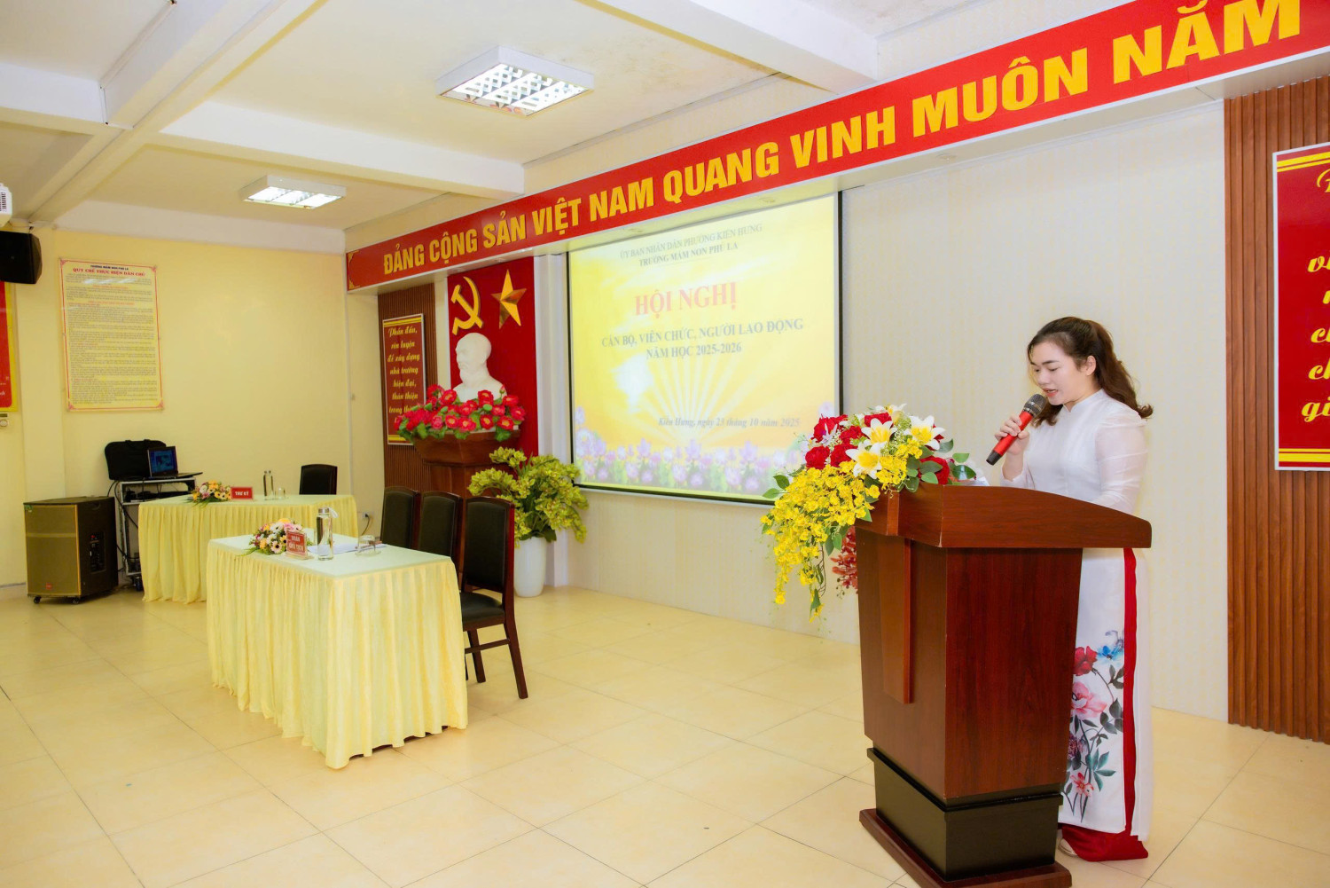 🌸 HỘI NGHỊ CÁN BỘ, VIÊN CHỨC, NGƯỜI LAO ĐỘNG NĂM HỌC 2025–2026 TRƯỜNG MẦM NON PHÚ LA 🌸