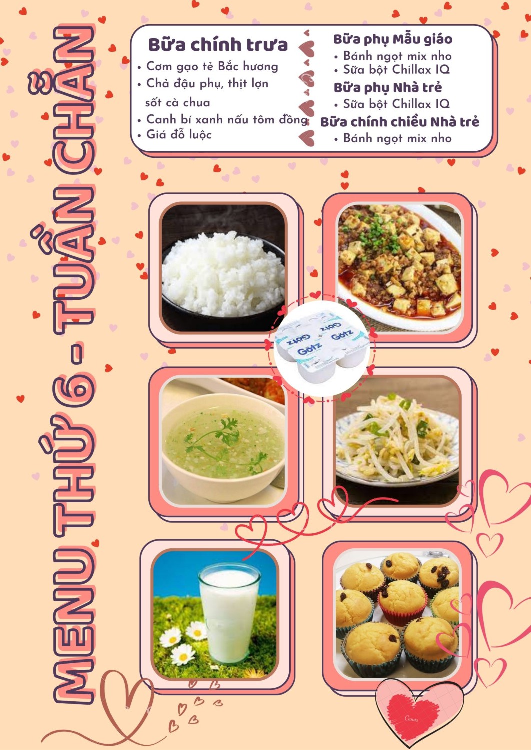 Thực đơn Thứ 6 (Tuần chẵn)
